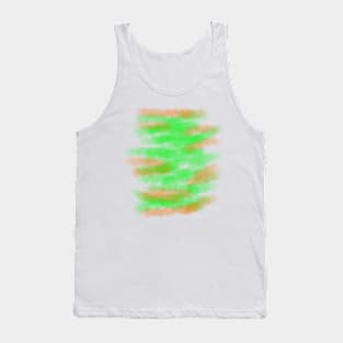 Green red watercolor handpainted abstract art Tank Top